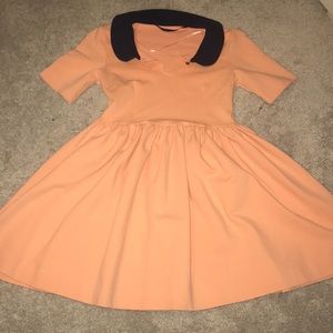 Zara Basic Peach Mini Dress
